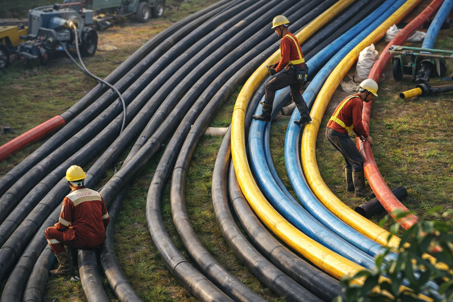 Proses Pulling Cable 150 kV XLPE untuk Proyek Listrik Tegangan Tinggi